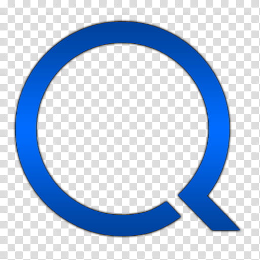 Quicktime  , blue letter Q illustration transparent background PNG clipart