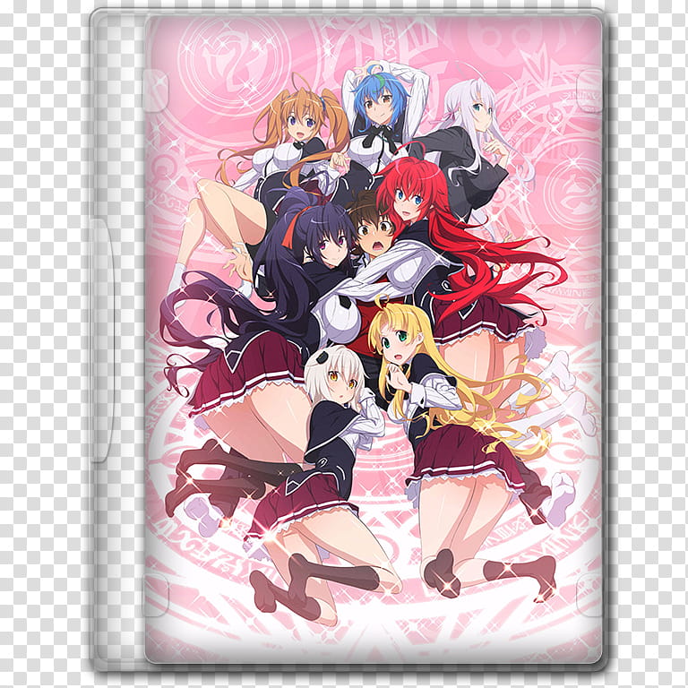 Anime  Spring Season Icon , High School DxD Hero, v, closed High School DXD DVD case transparent background PNG clipart