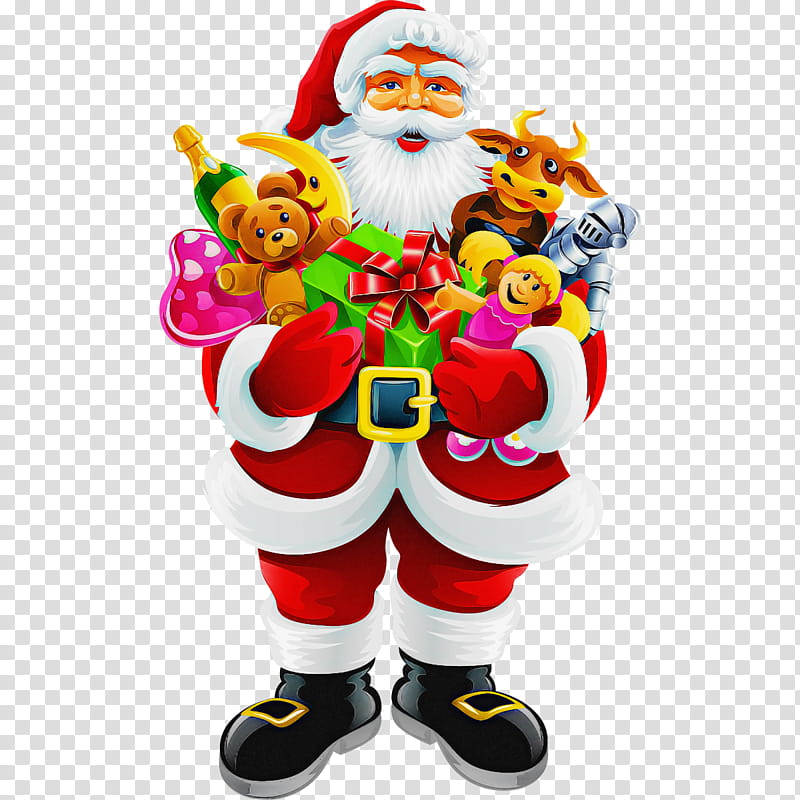 Santa claus, Figurine, Toy, Holiday Ornament, Action Figure, Christmas Decoration transparent background PNG clipart