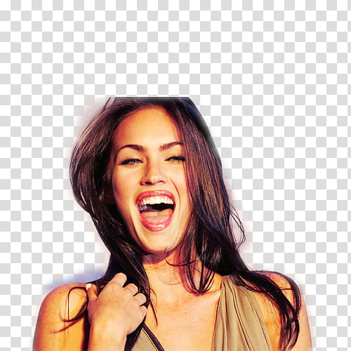 Smile Megan Fox transparent background PNG clipart