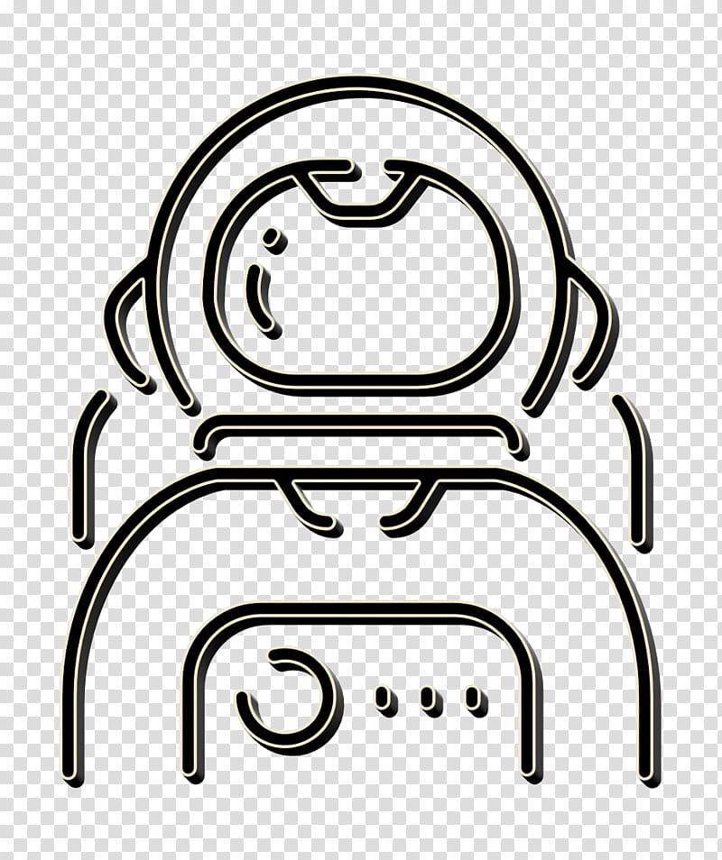 astronaut icon exploration icon planet icon, Science Icon, Space Icon, Technology Icon, Line Art, Coloring Book, Furniture, Blackandwhite transparent background PNG clipart