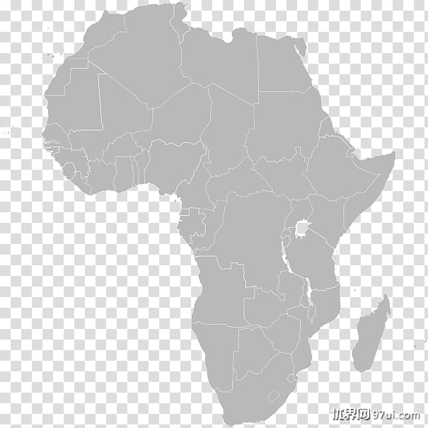 Map, Africa, African Union, African Continental Free Trade Area, Locator Map, Road Map, Member States Of The African Union, Black And White transparent background PNG clipart