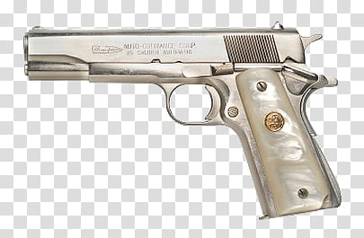 AESTHETIC GRUNGE, silver semi-automatic pistol transparent background PNG clipart