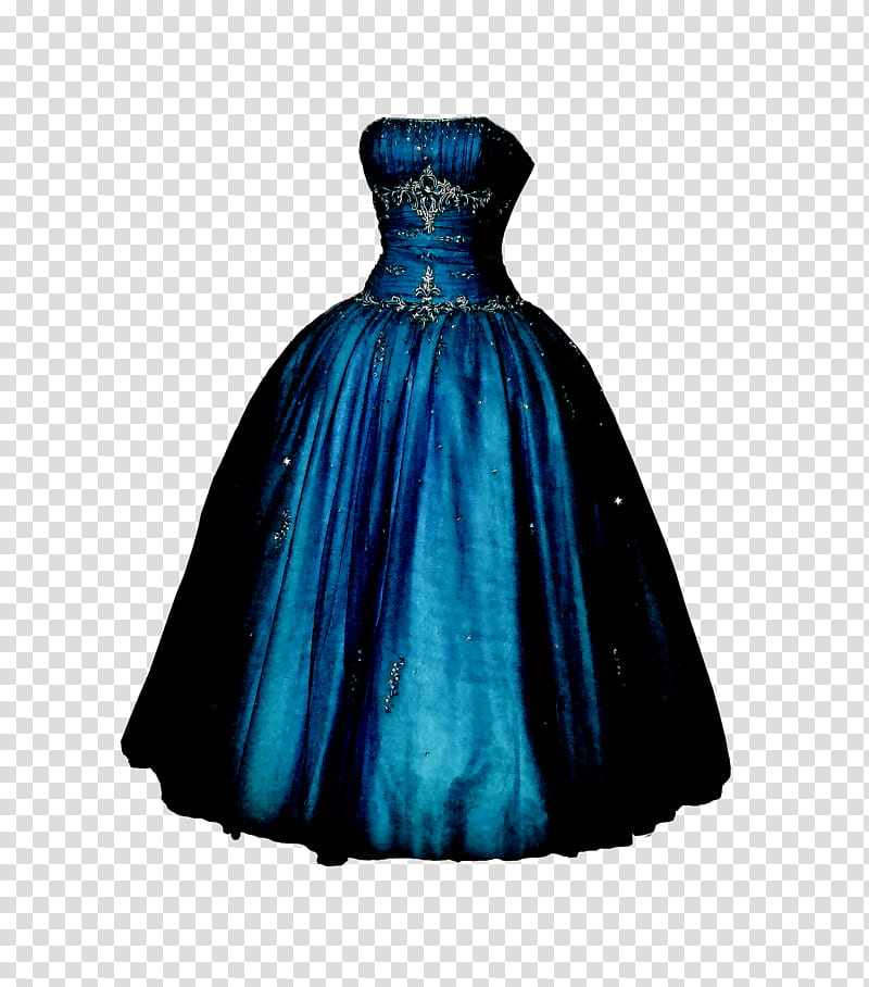 Cinderella Gown, blue tube ball gown transparent background PNG clipart