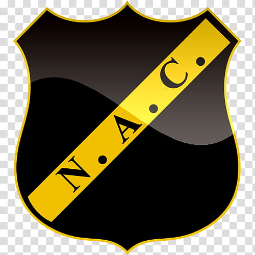 Nac Breda Yellow, NEC, Logo, Stadion De Goffert, Voetbalshirt, Nijmegen, Text, Area transparent background PNG clipart