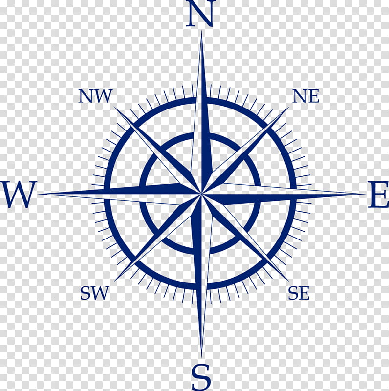 Compass Rose Drawing, Wind Rose, Silhouette, Line, Diagram, Electric Blue, Logo, Circle transparent background PNG clipart