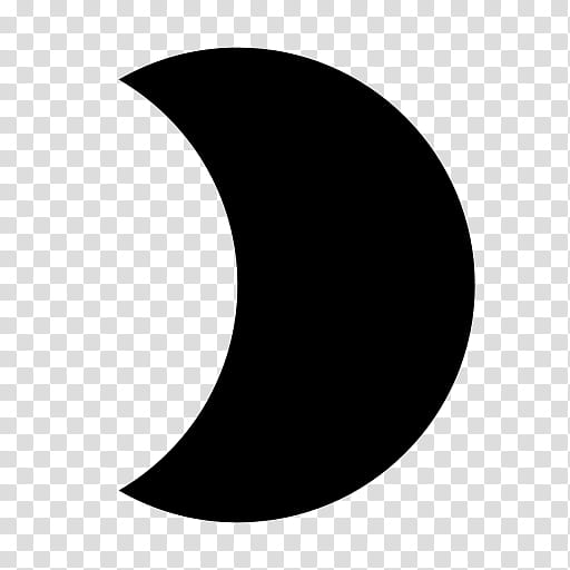 Moon Logo, Crescent, Computer Icons, Lunar Phase, Laatste Kwartier, Night, Black, Blackandwhite transparent background PNG clipart