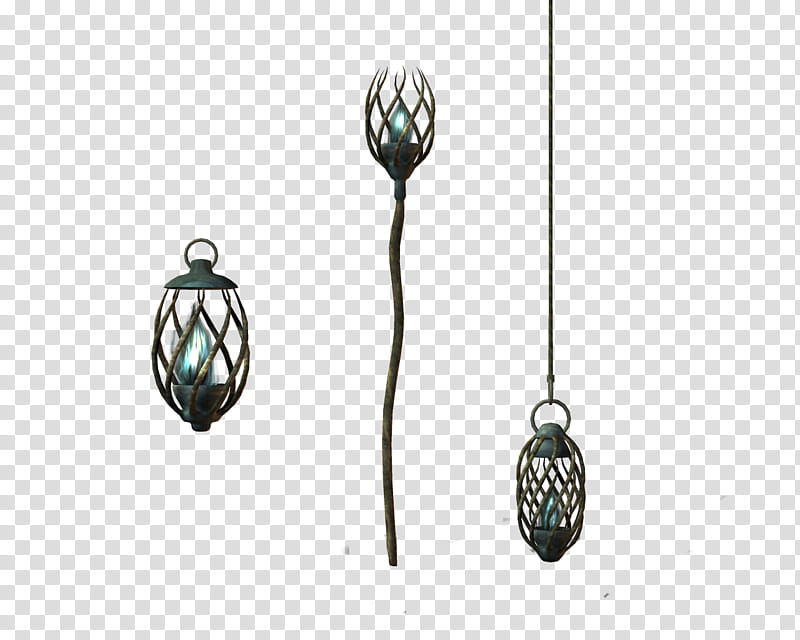 elven lights, black pendant lamp transparent background PNG clipart
