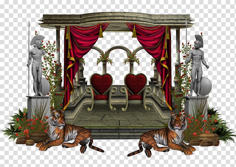 medieval structure , two chairs illustration transparent background PNG clipart