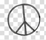 black peace sign illustration transparent background PNG clipart