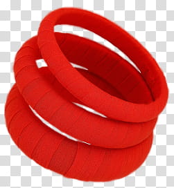 Bracelet set, red bangle bracelets transparent background PNG clipart