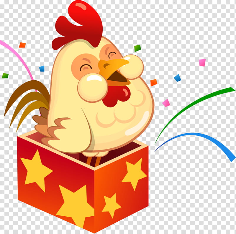 Gift Box Christmas, Decorative Box, Christmas Gift, Gift Card, Cartoon, Chicken, Rooster transparent background PNG clipart