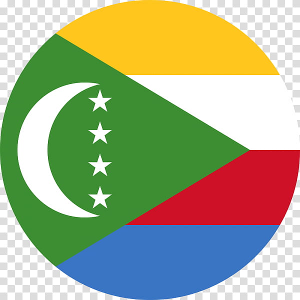 Green Circle, Comoros, Africa Cup Of Nations Qualification, Comoros National Football Team, Flag Of The Comoros, Morocco, Line, Area transparent background PNG clipart