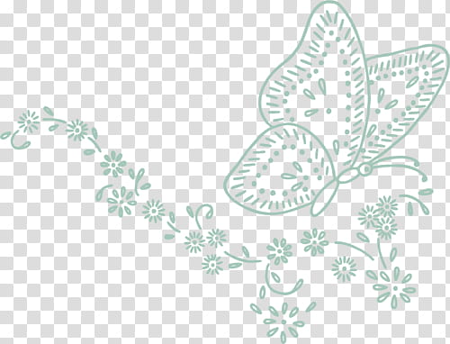 butterfly and floral gel pen drawing transparent background PNG clipart