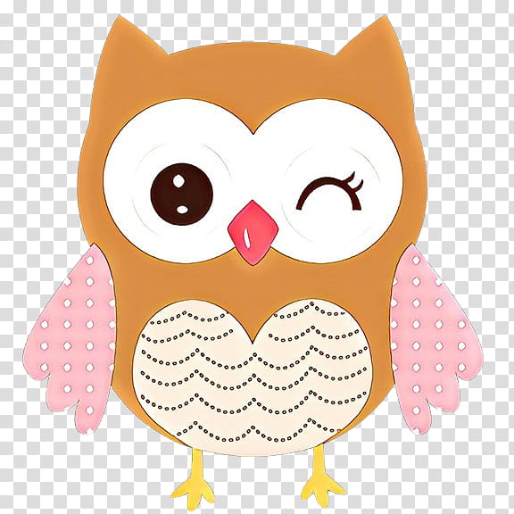 owl bird pink cartoon bird of prey transparent background PNG clipart