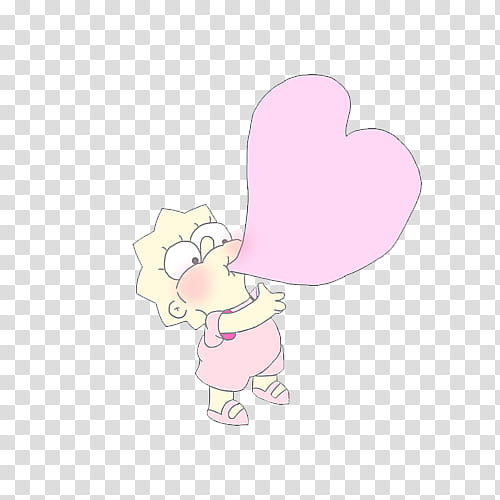 BIG SHARE Bts edition, The Simpsons character blowing heart illustration transparent background PNG clipart