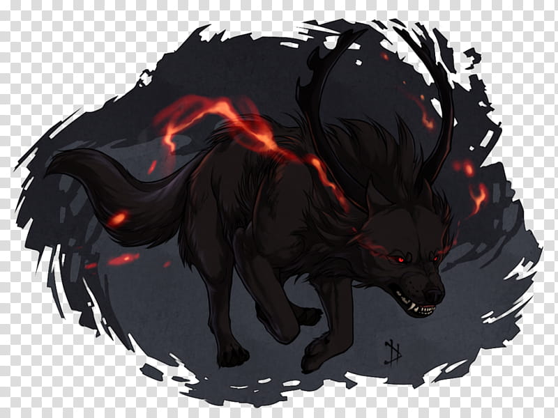 Wolf Drawing, Dog, Demon, Snout, Painting, Animal, 2018, Result transparent background PNG clipart
