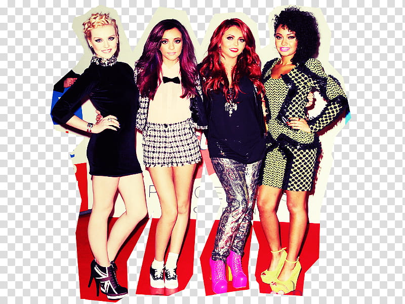 Little Mix, -member female group cutout transparent background PNG clipart