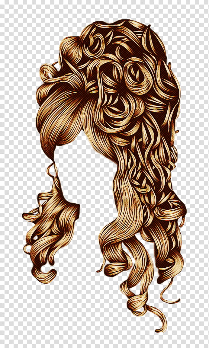 hair hairstyle wig hair coloring long hair, Ringlet, Human, Blond, Brown Hair, Costume transparent background PNG clipart