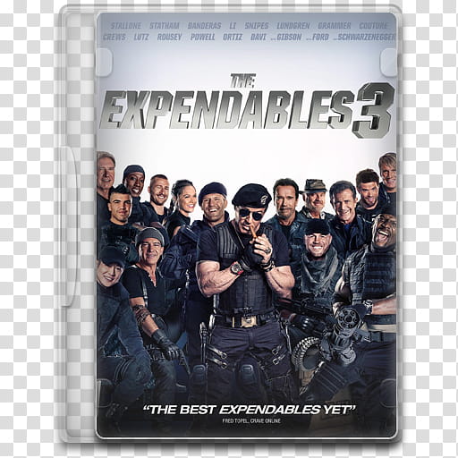 Movie Icon Mega , The Expendables , The Expendables cover transparent background PNG clipart