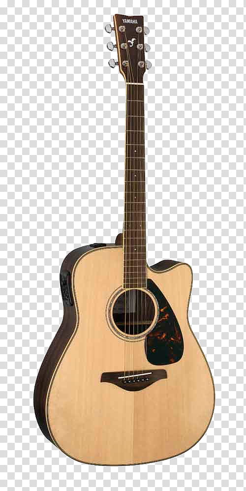 Guitar s, brown cutaway acoustic guitar transparent background PNG clipart
