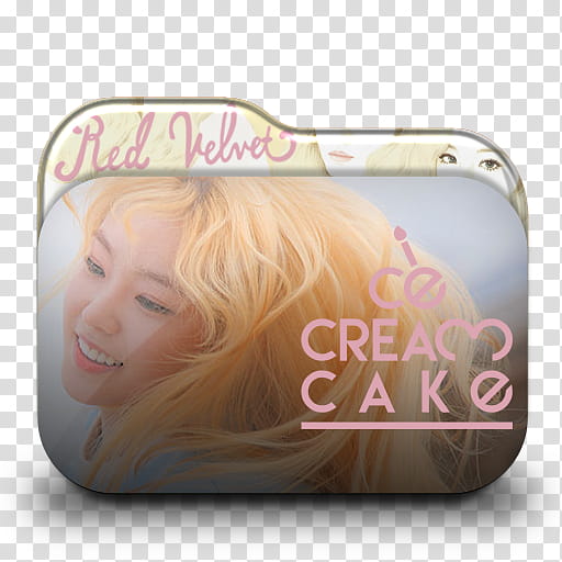 Red Velvet Ice Cream Cake Folder Icon Pack, RV Irene  transparent background PNG clipart