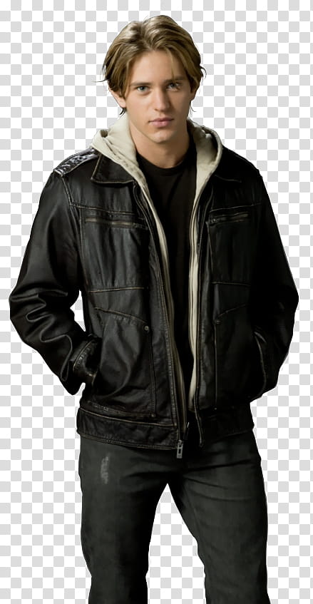 The Secret Circle , man wearing black zip-up jacket while both hands on pocket transparent background PNG clipart