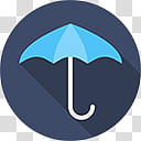 Flatjoy Circle Icons, Umbrella, teal and white umbrella art transparent background PNG clipart