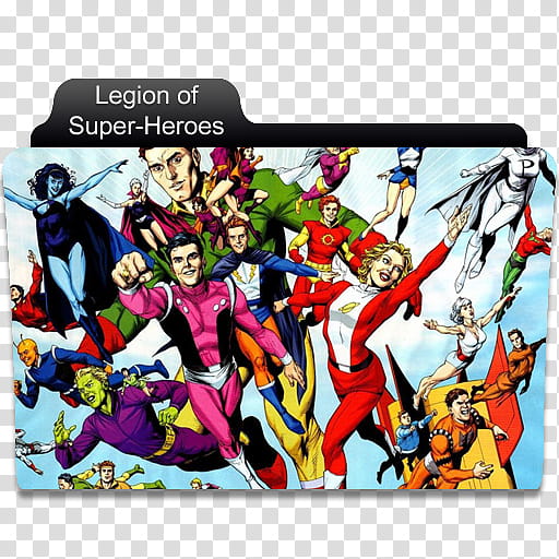 DC Comics Folder , Legion of Super-Heroes transparent background PNG clipart