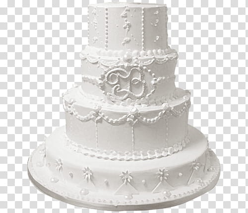 White Four Tiered Wedding Cake Transparent Background Png Clipart