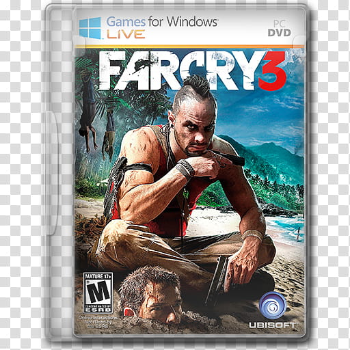 Icons Games ing DVD CASE NEW LOGO GFWL, FarcryICON, close Farcry  PC DVD case transparent background PNG clipart