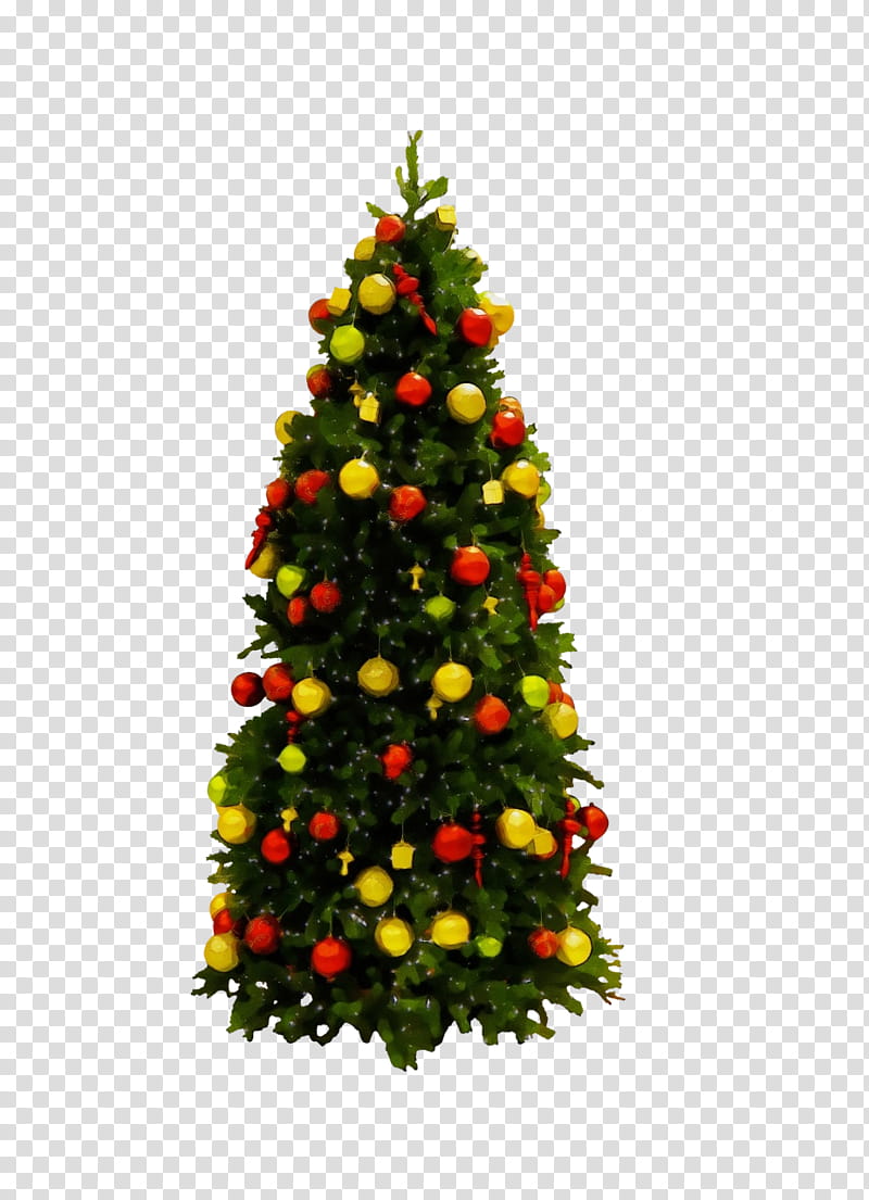 Christmas tree, Watercolor, Paint, Wet Ink, Christmas Decoration, Colorado Spruce, Oregon Pine, Yellow Fir transparent background PNG clipart Christmas tree, Watercolor, Paint, Wet Ink, Christmas Decoration, Colorado Spruce, Oregon Pine, Yellow Fir transparent background PNG clipart
