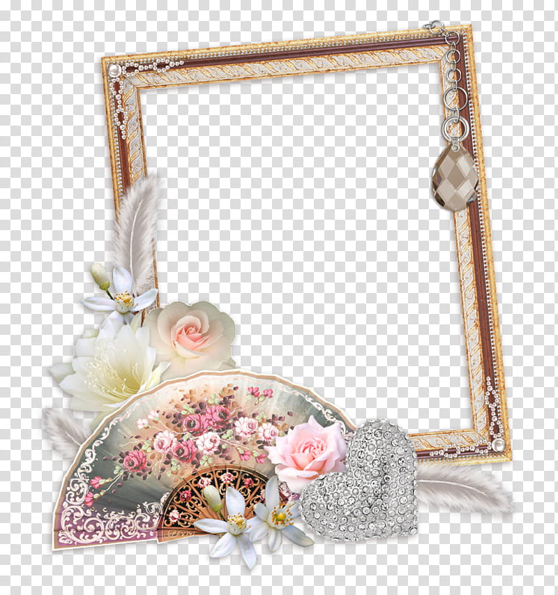 Romantic Frame, brown frame transparent background PNG clipart