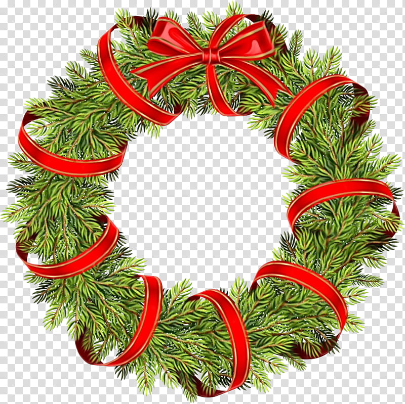 Christmas Tree Ribbon, Wreath, Christmas Day, Christmas Decoration, Garland, Christmas Ornament, Kerstkrans, Green Christmas transparent background PNG clipart