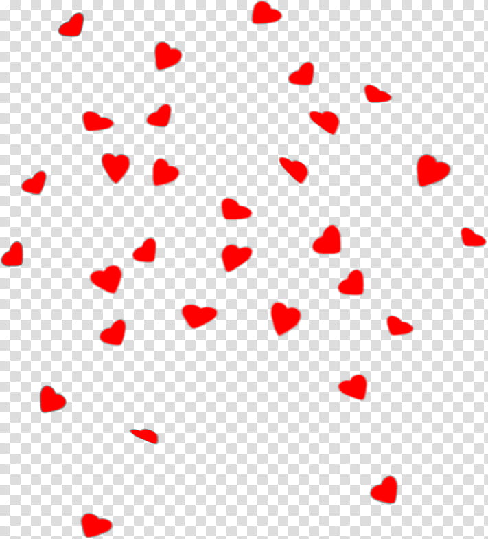 Falling Hearts, red hearts transparent background PNG clipart