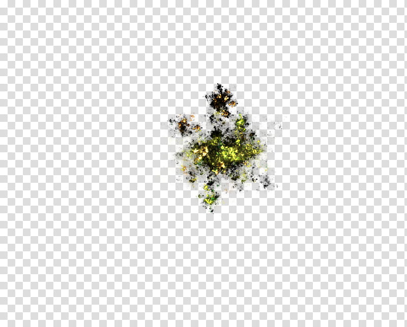 Aqua Set Fractal Set III, green and yellow leaves transparent background PNG clipart