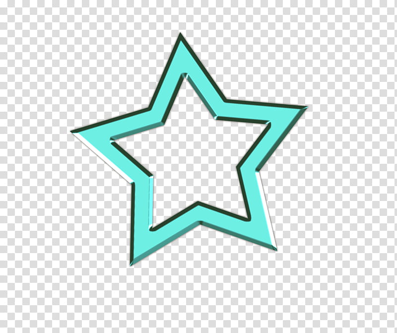 Work of Art Elements, teal star icon transparent background PNG clipart