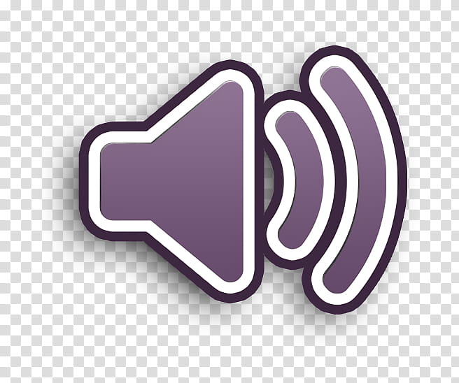 Speaker icon Admin UI icon interface icon, Violet, Text, Purple, Logo, Material Property transparent background PNG clipart