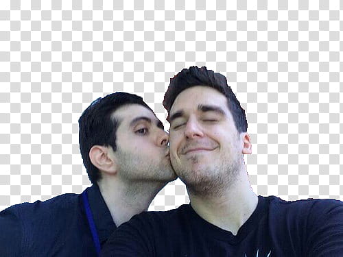 man kissing face of another man transparent background PNG clipart