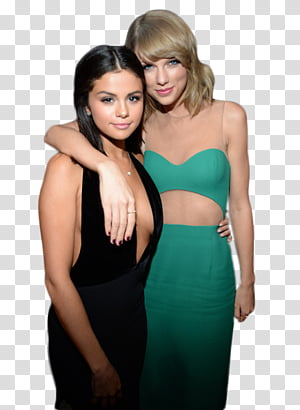 Selena Gomez and Taylor Swift 01 transparent background PNG clipart thumbnail