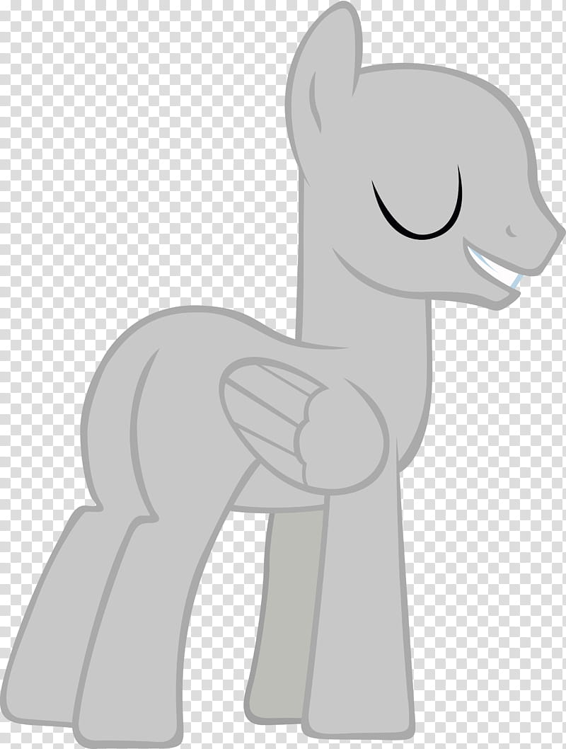 Smiling Colt base base, gray My Little Pony transparent background PNG clipart