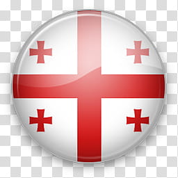 Europe Win, Georgia, white and red soccer ball transparent background PNG clipart