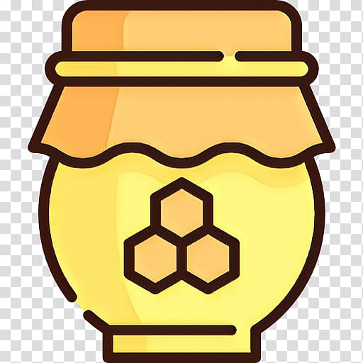 Sophos Unified threat management Honey JAR, Cartoon, Yellow, Line, Symbol, Emblem transparent background PNG clipart