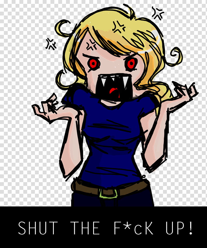 SHUT THE EFF UP transparent background PNG clipart