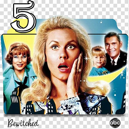 Bewitched series and season folder icons, Bewitched S ( transparent background PNG clipart
