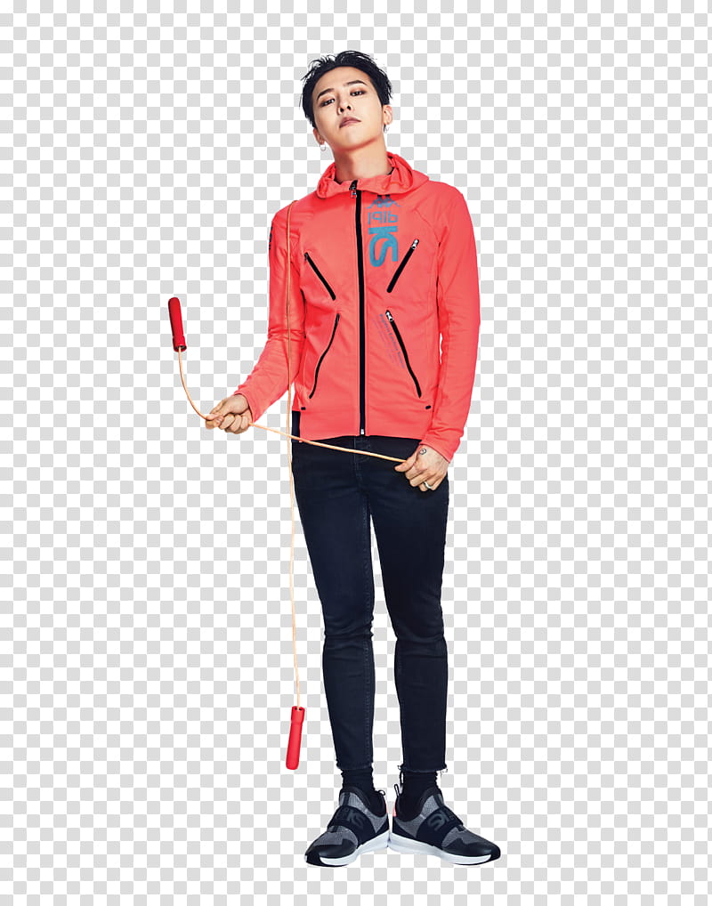 G Dragon KAPPA P, man holding skip rope transparent background PNG clipart