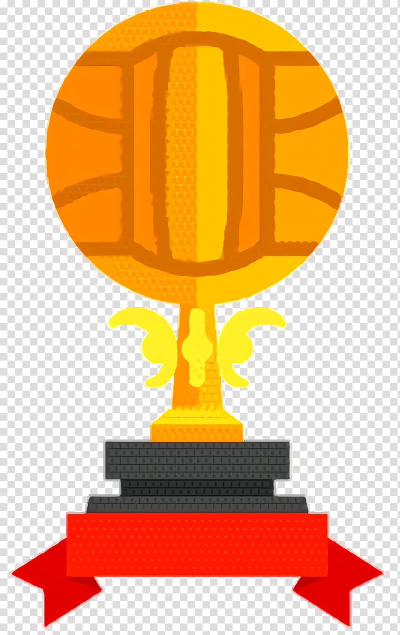 Volleyball, Trophy, Sports, Game, Victory, Champion, Yellow, Award transparent background PNG clipart