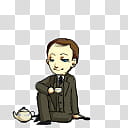 BBC Sherlock Mycroft, brown-haired male character transparent background PNG clipart