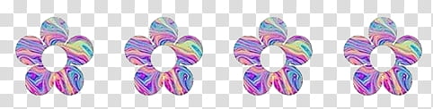 , four multicolored flower arts transparent background PNG clipart