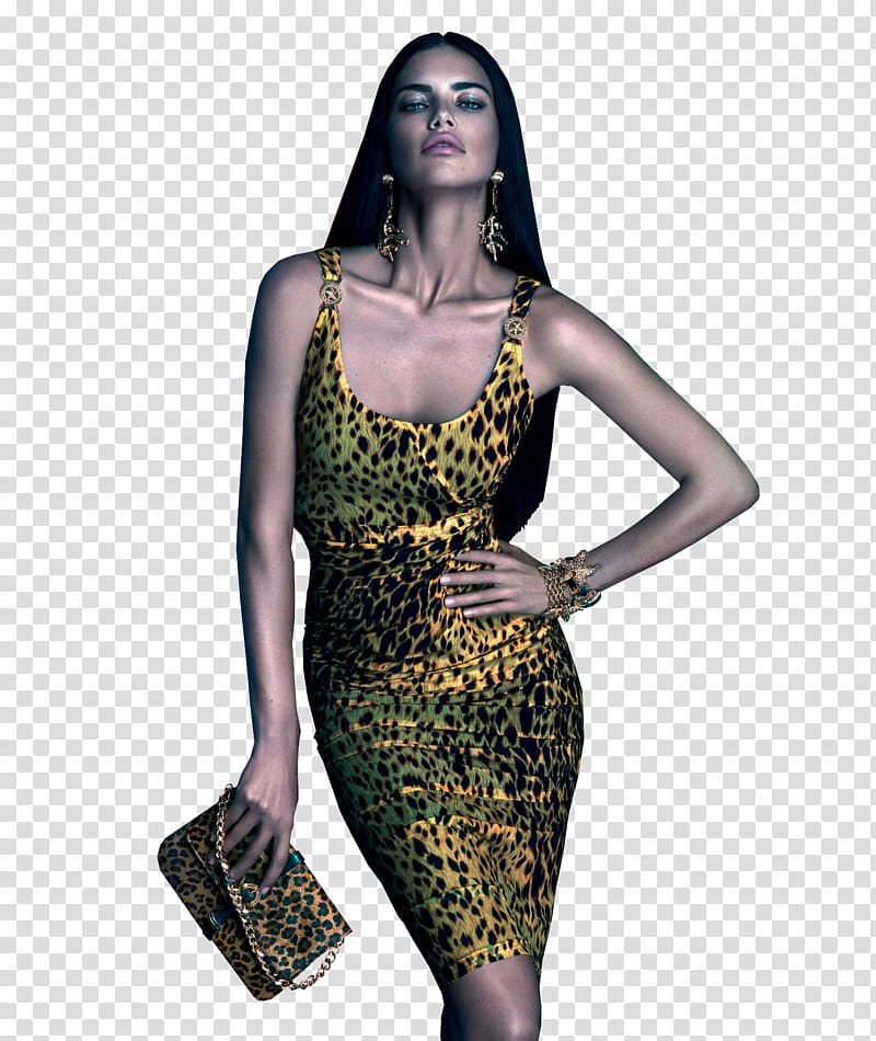 Adriana Lima Versace transparent background PNG clipart